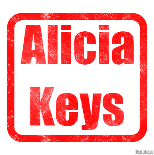 Alicia Keys Efeito de texto