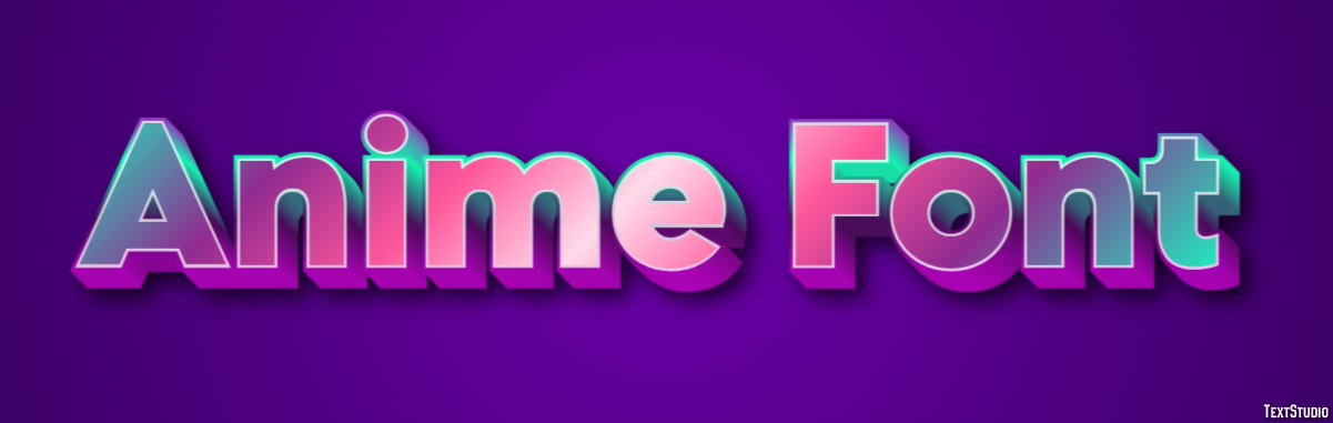 Anime Font Text Effect