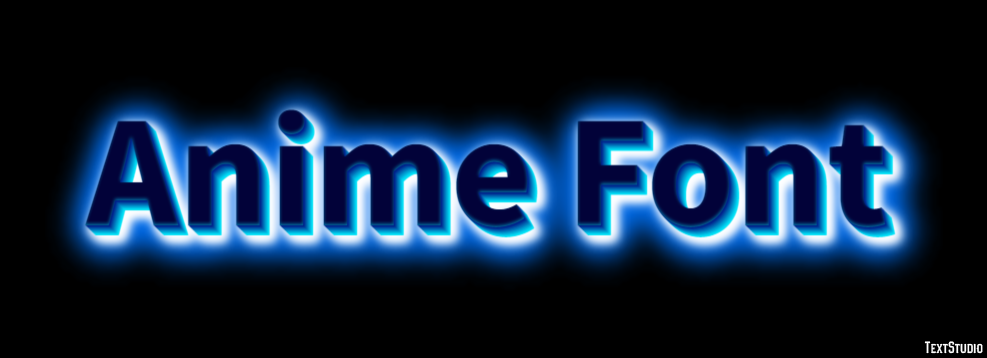 Anime Font Text Effect