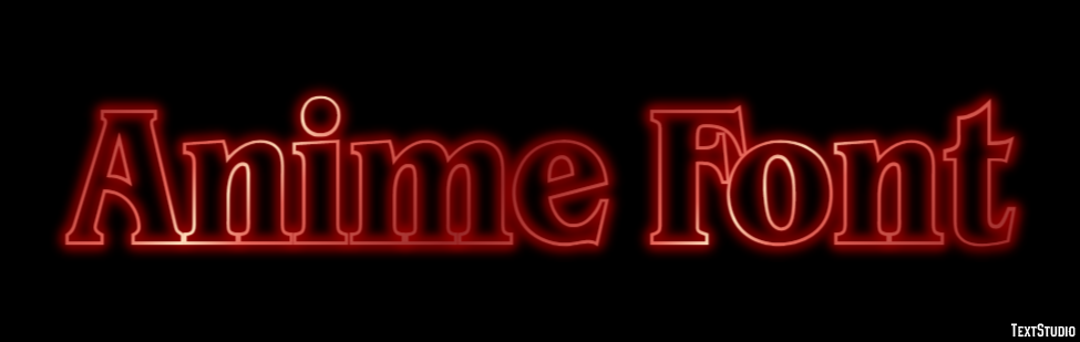 Anime Font Text Effect