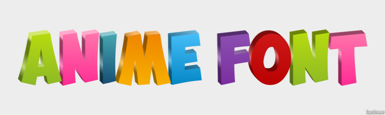 Anime Font Text Effect