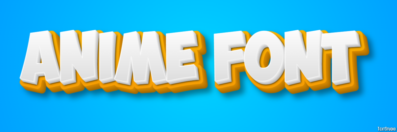 Anime Font Text Effect