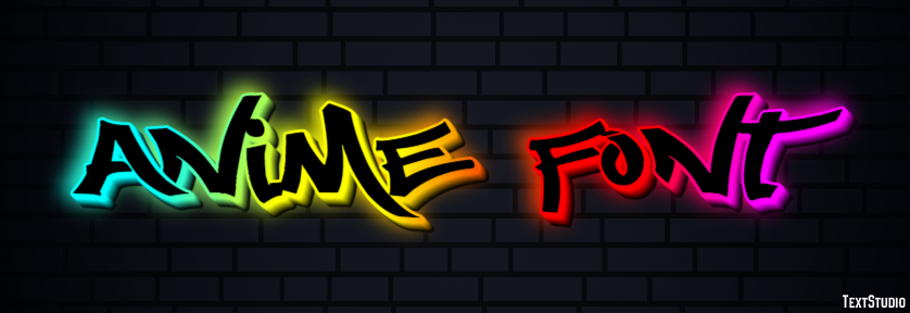 Anime Font Text Effect