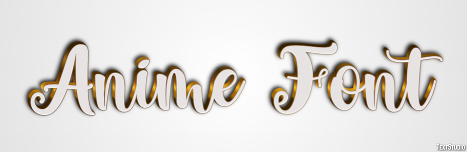 Anime Font Text Effect