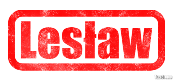 Lesław Efeito de texto