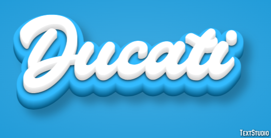 Ducati テキスト効果