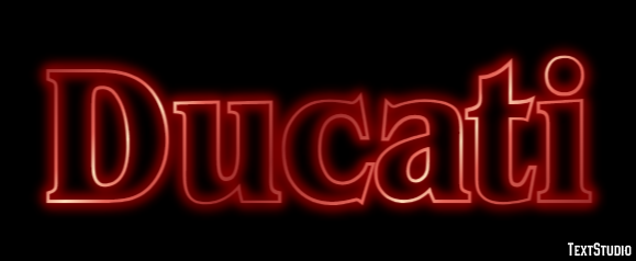Ducati テキスト効果