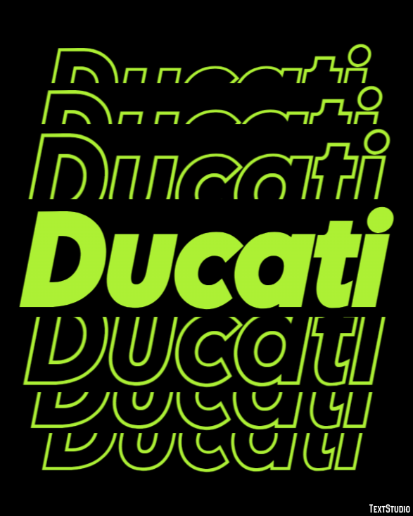Ducati テキスト効果