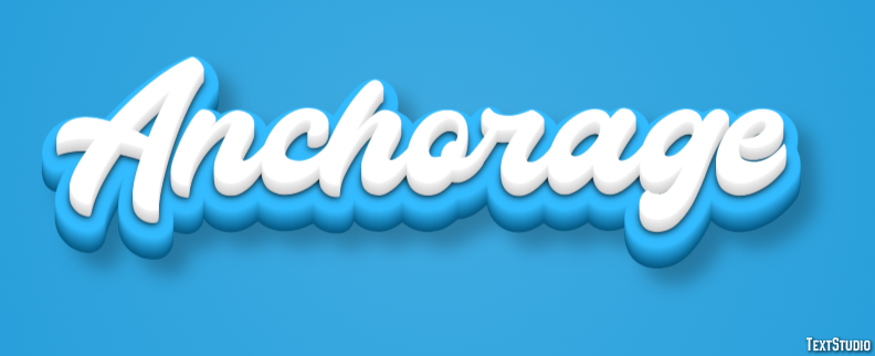 Anchorage Text effect