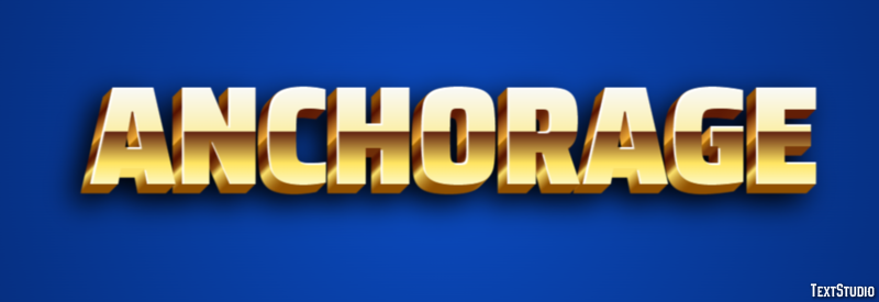 Anchorage Text effect