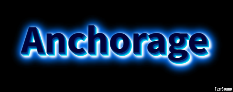 Anchorage Text effect