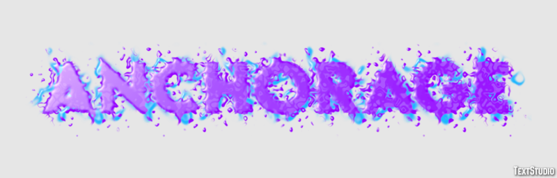 Anchorage Text effect