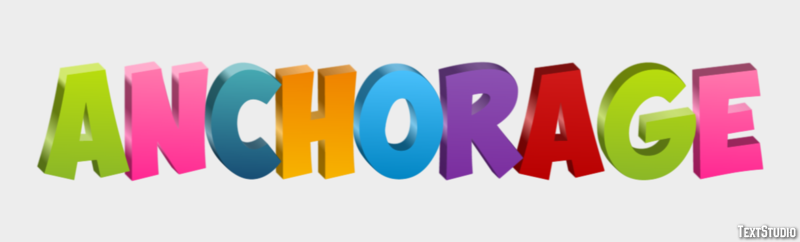 Anchorage Text effect