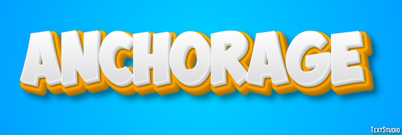 Anchorage Text effect
