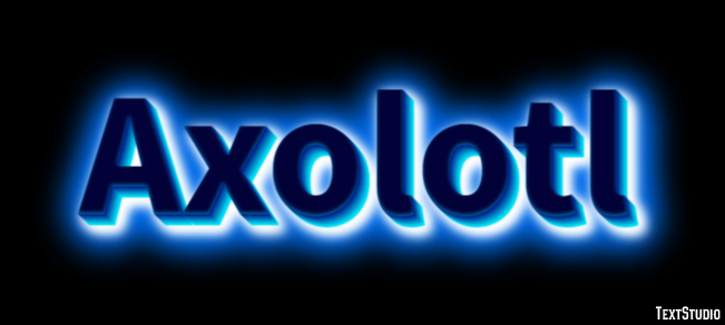Axolotl Texteffekt