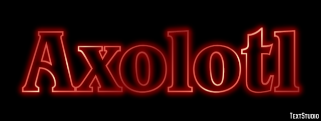 Axolotl Texteffekt