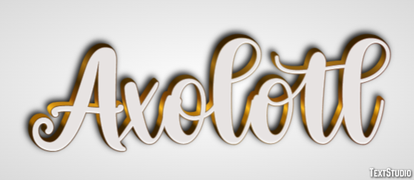 Axolotl Texteffekt