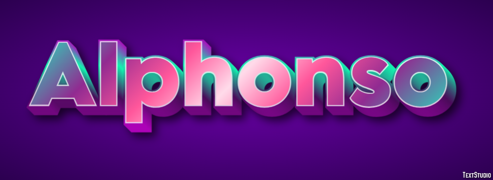 Alphonso Text effect