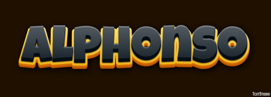 Alphonso Text effect