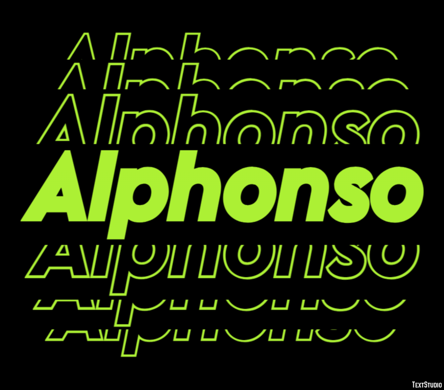 Alphonso Efeito de texto