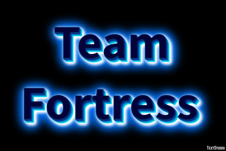 Team Fortress Эффект текста
