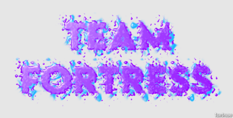 Team Fortress Effet de Texte