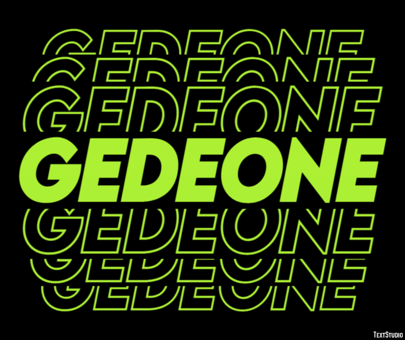 Gedeone Effetto testo