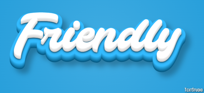 Friendly Texteffekt