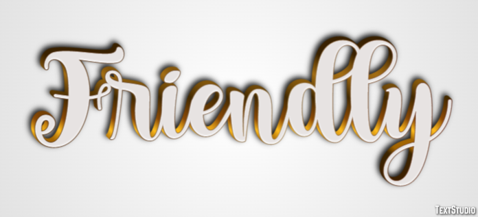 Friendly Text Effect
