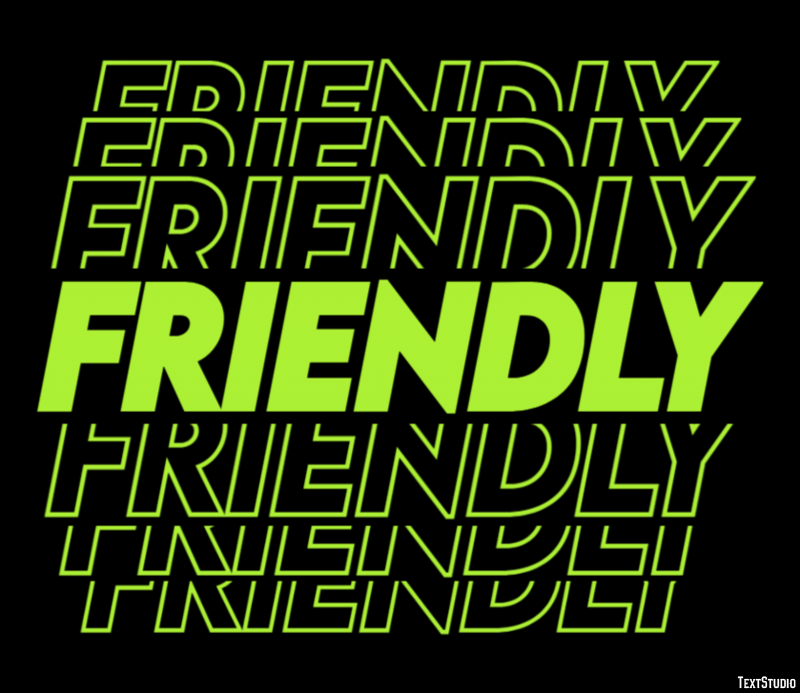 Friendly Text Effect