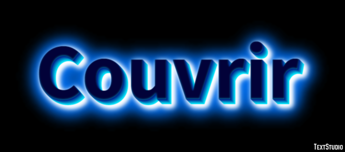 Couvrir テキスト効果