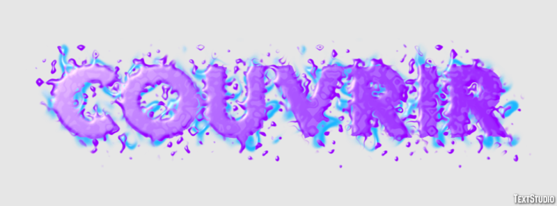 Couvrir テキスト効果
