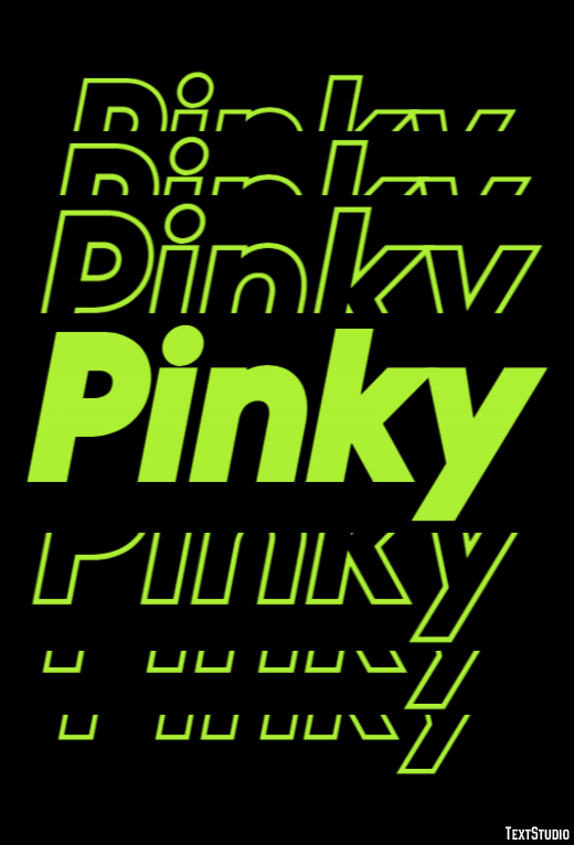 Pinky Metin efekti