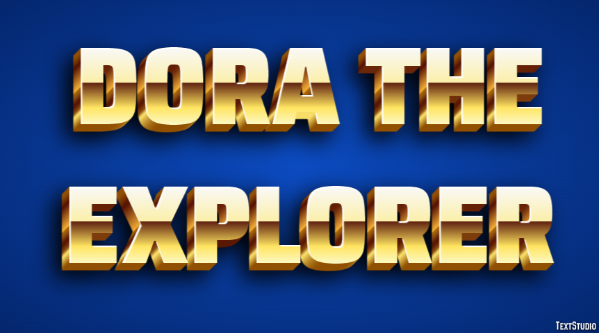Dora the Explorer Efeito de texto