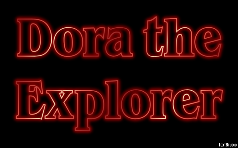 Dora the Explorer Efekt tekstowy