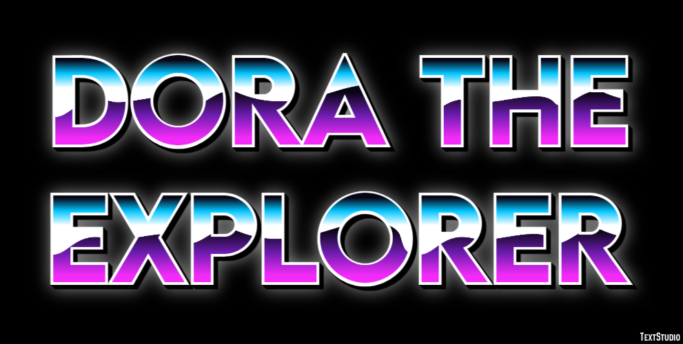 Dora the Explorer Tekst Effect