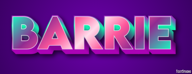 Barrie Text Effect