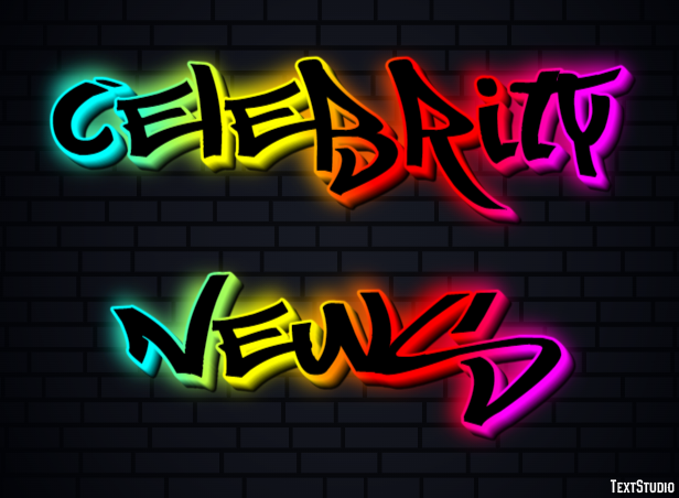 Celebrity News Effetto testo