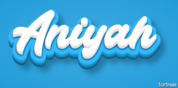 Aniyah Text effect