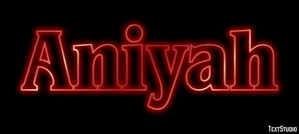 Aniyah Tekst Effect