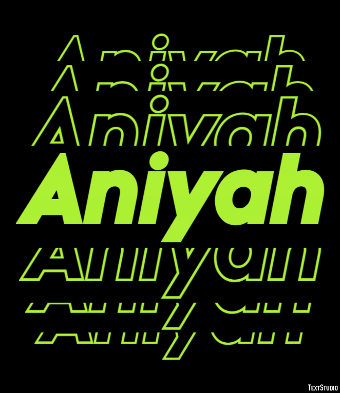 Aniyah Text Effect