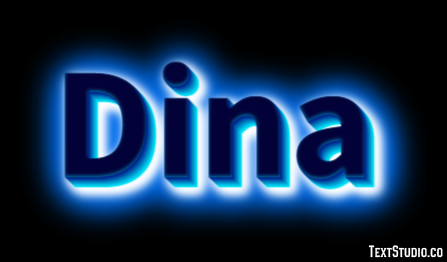 Dina Effetto testo