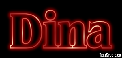 Dina Effetto testo