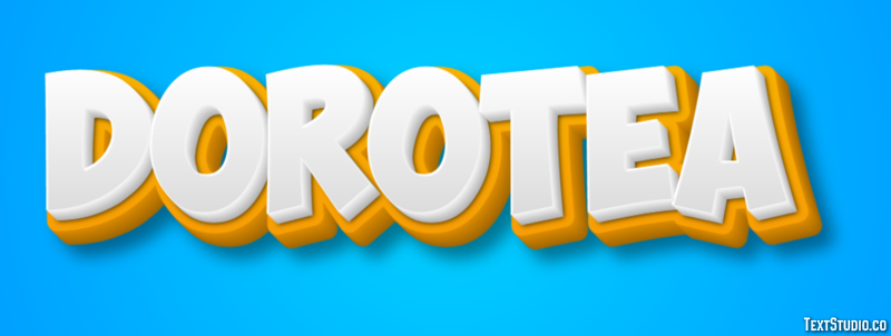 Dorotea Text effect