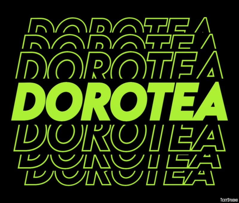 Dorotea Text effect