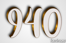 940 Text Effect