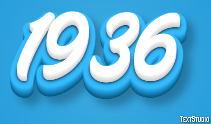 1936 Text Effect