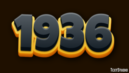 1936 Text Effect