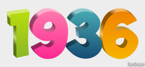 1936 Text Effect