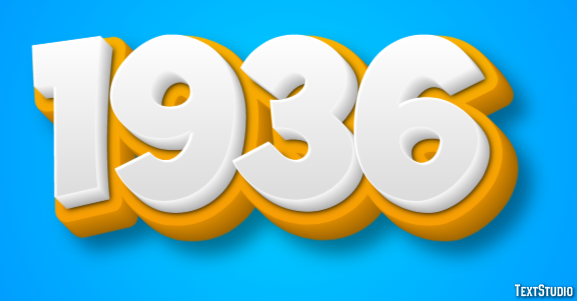 1936 Text Effect